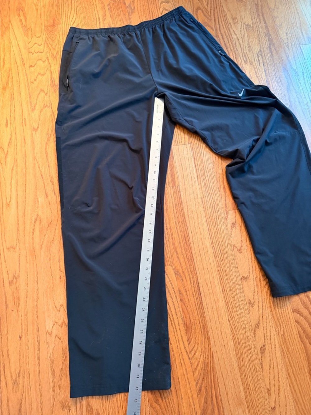 Nike Running Dri-Fit Joggers Mens XL Stretch Track Pants Zip Ankles Black, Sz XL - Picture 6 of 12
